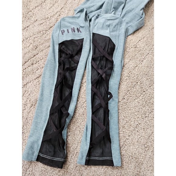 Victoria Secret PINK Yoga Greyish/Green Pants Size Large - Picture 4 of 6